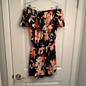 Floral Ruffle Off-the-Shoulder Romper